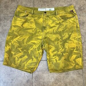 Lifted Research Group LRG Size 44 Denim Shorts Dirty Mustard